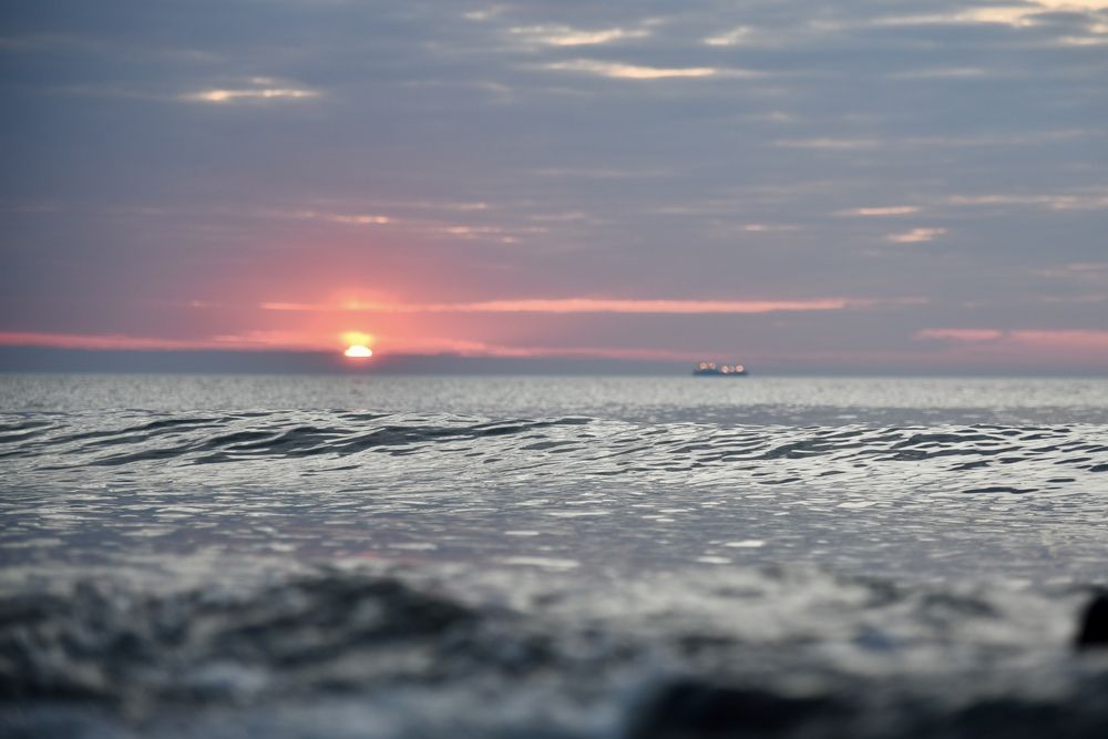Закат на Балтике.