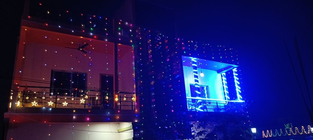 Night glow in darkness