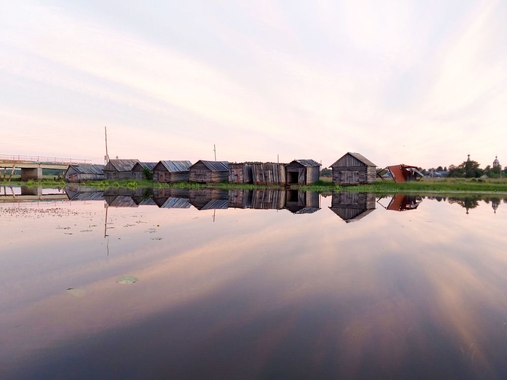 Старые лодочные гаражи