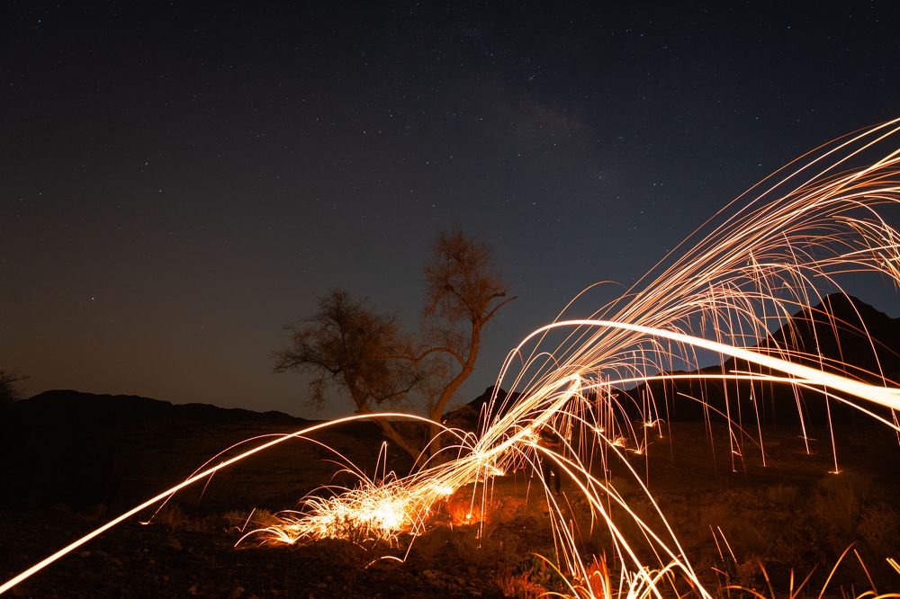 Blazing Rings under the Sky