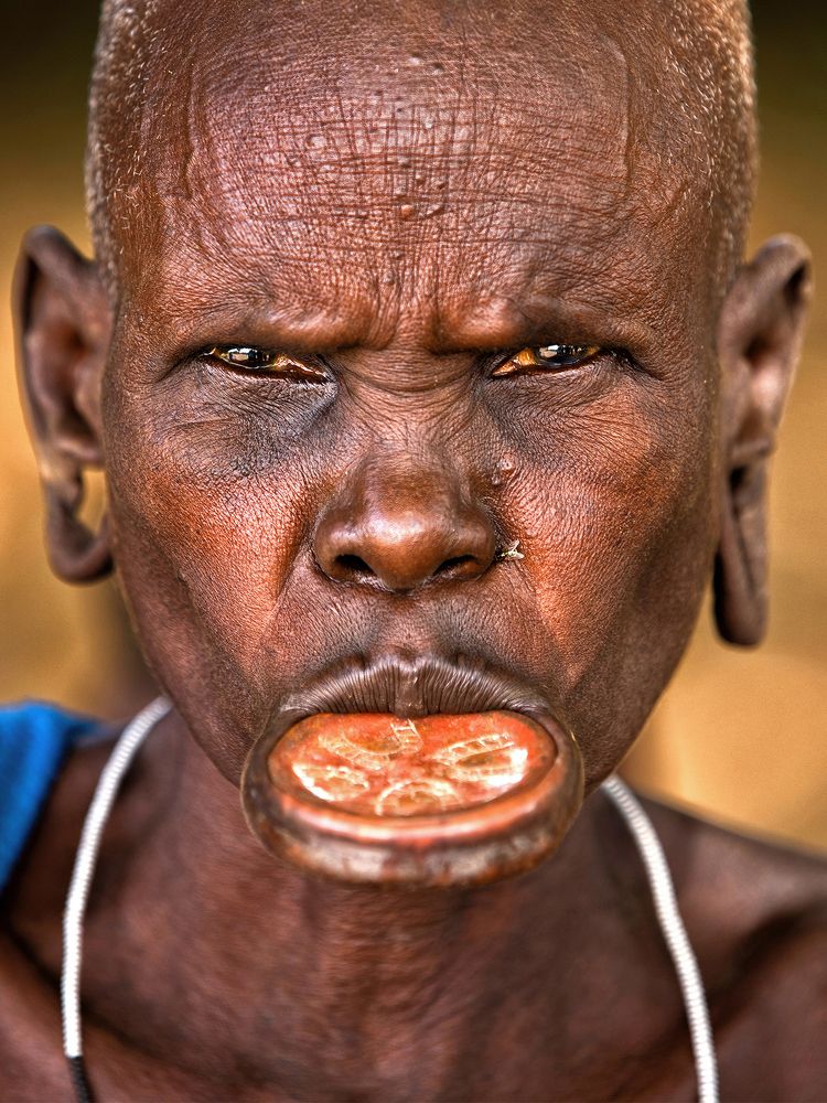 Portraits of women from the Omo Valley, Ethiopia