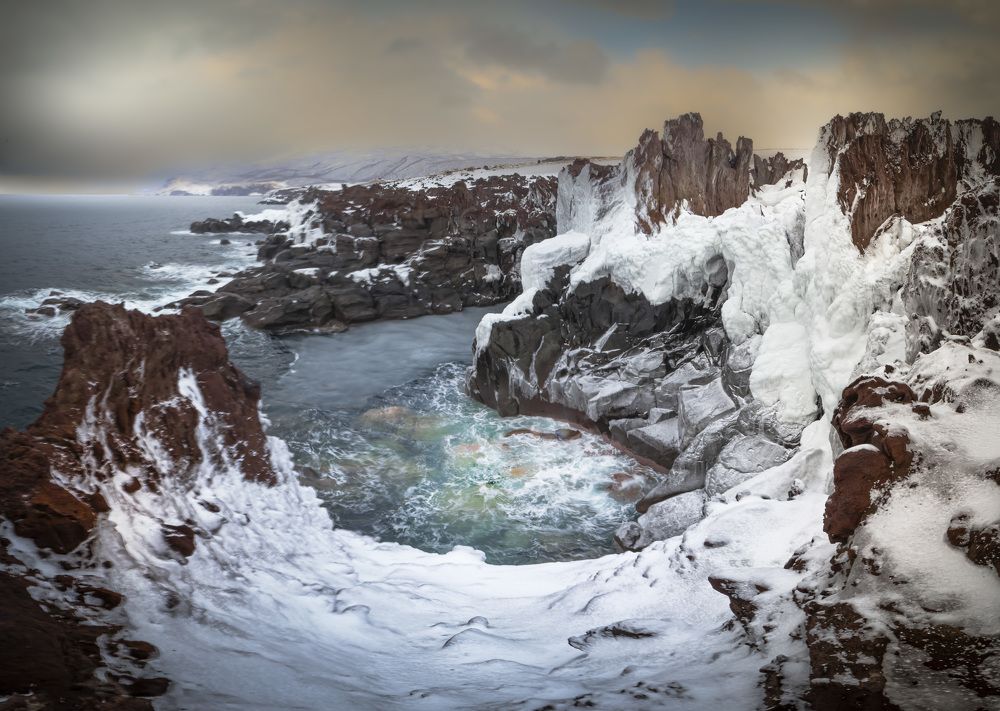 Лавовые поля Янкито зимой