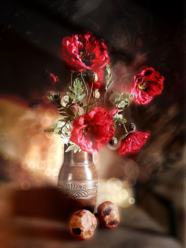 Алые бабочки.