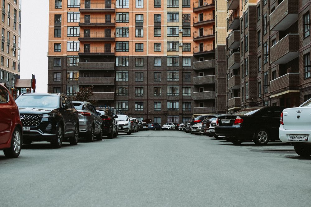 Courtyard of new buildings