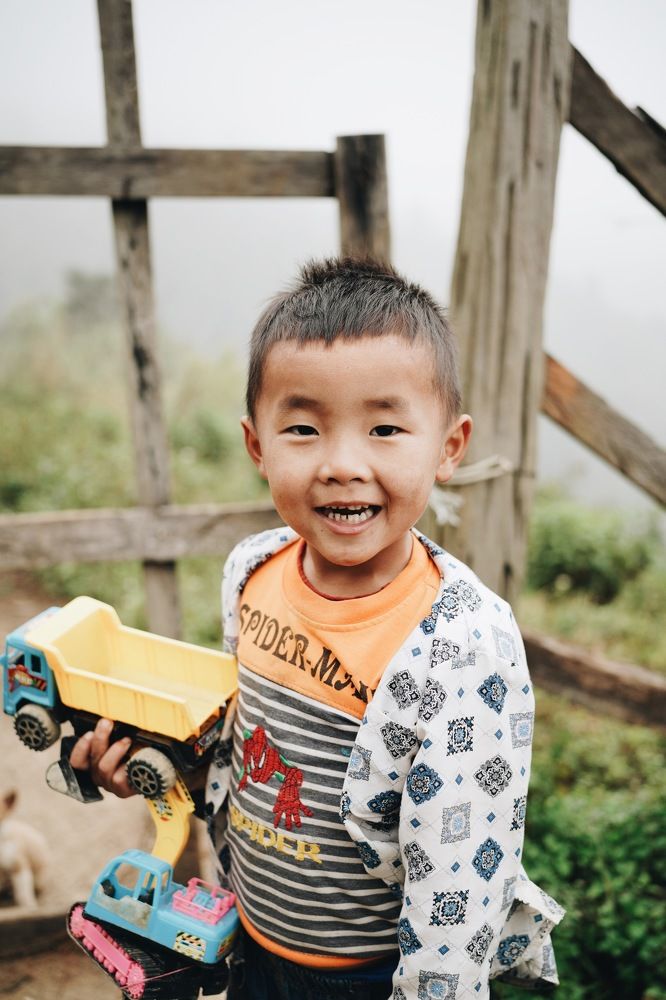 The boy in North side Vietnam