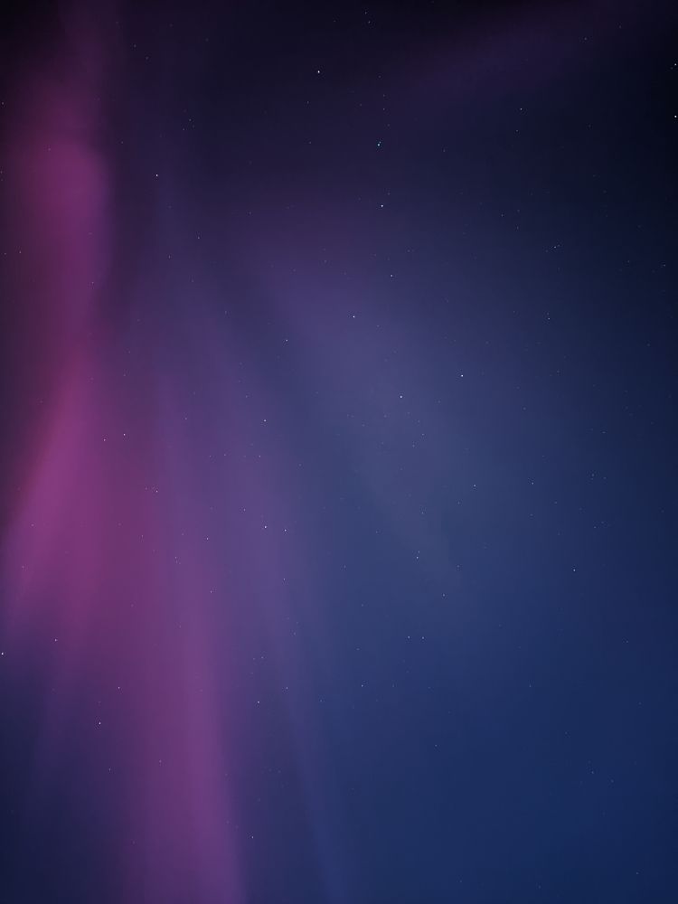 Northern lights. Without filters