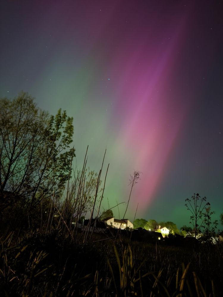 Northern lights. Without filters