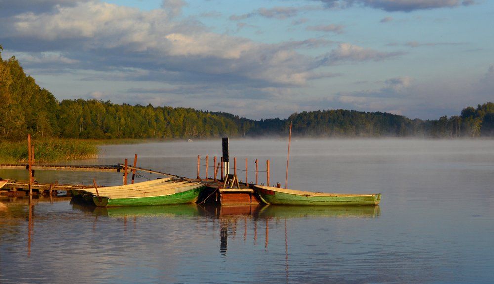 Утро на реке.