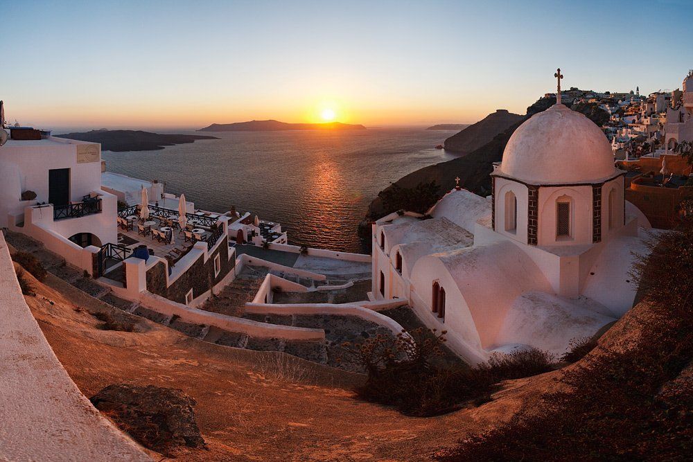 Фира. Закат