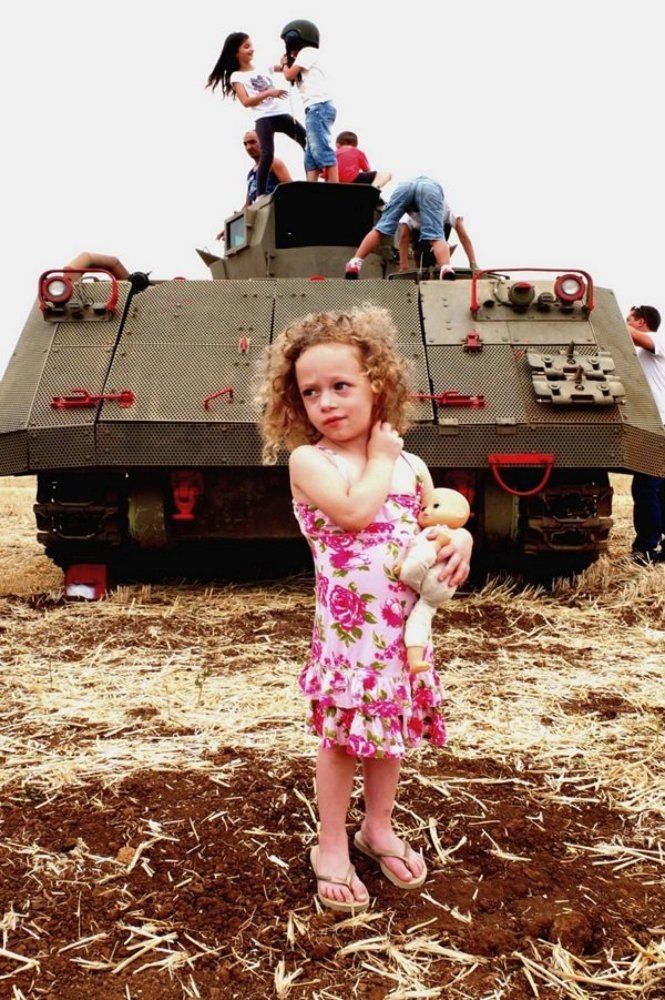 the girl and the tank