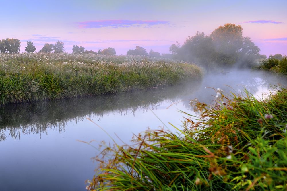 Рассвет на реке Байгора