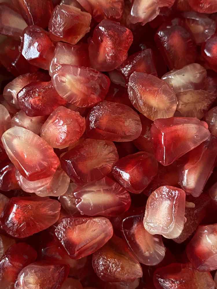 pomegranate artistic close-up shot