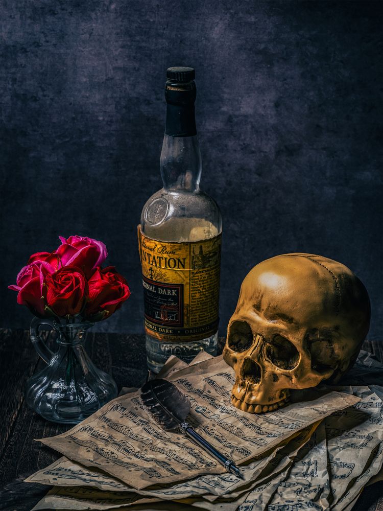 Liar roses and empty rum, God did not appear in my life.