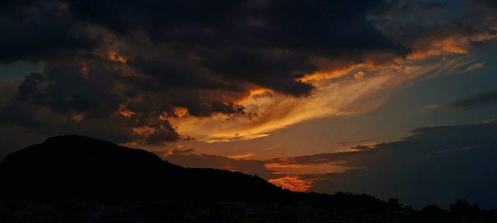 A beautiful burning sunset ?