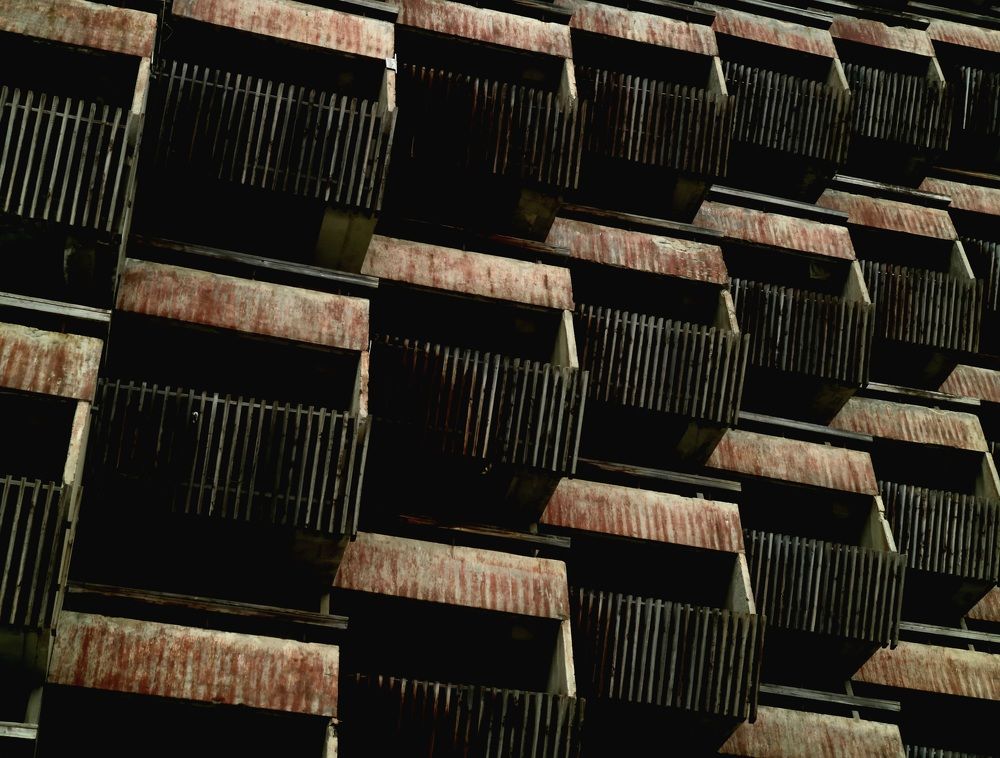 заброшенный отель. Домбай