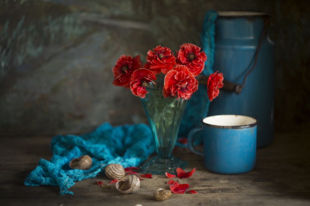 Бирюзово-красное