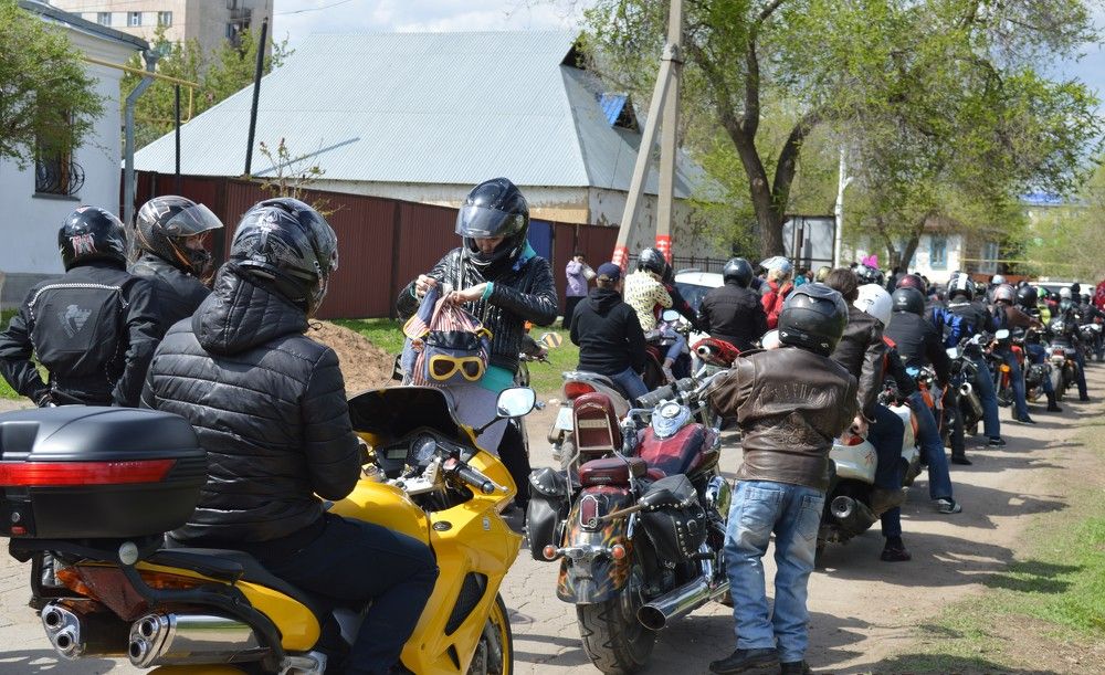 Мотопробег победителям 45года