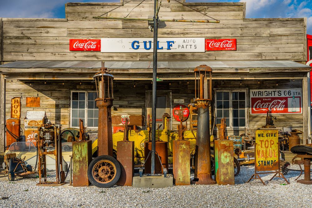 Old gas station