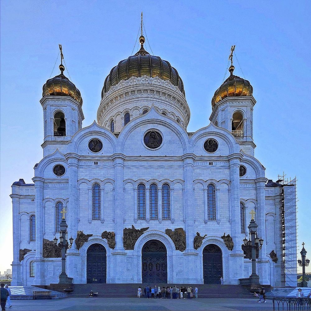 Хрaм  в Москве. Снимaлa Сaшa.