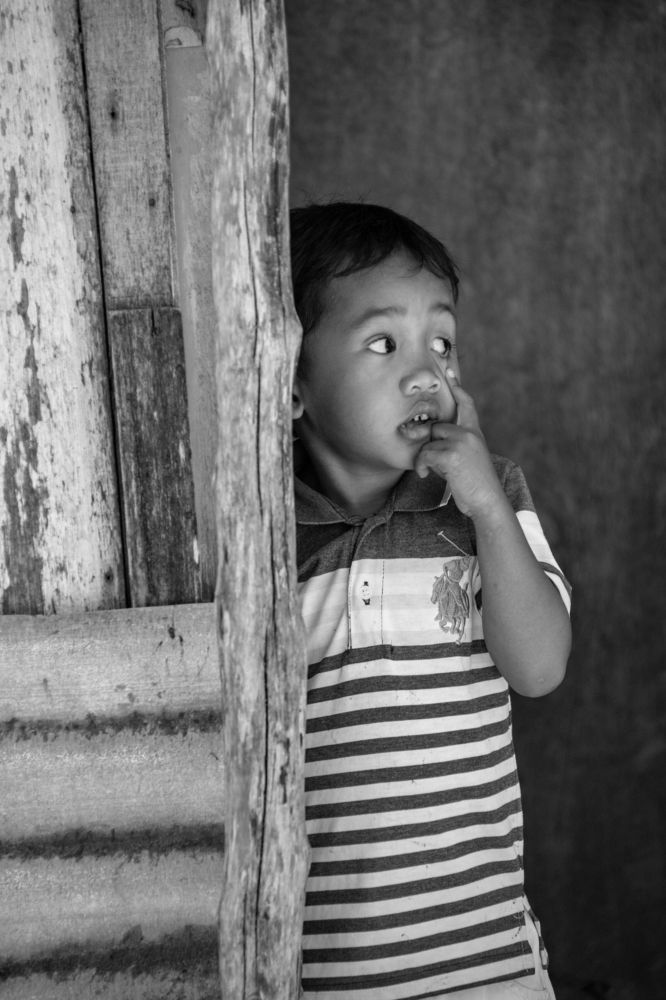 the child with a grimace.