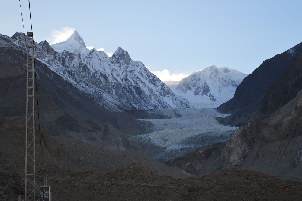 Passu Glacier with Peak