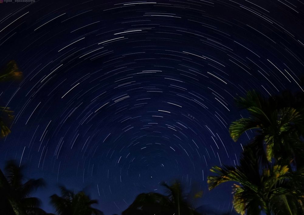 Star trail photography
