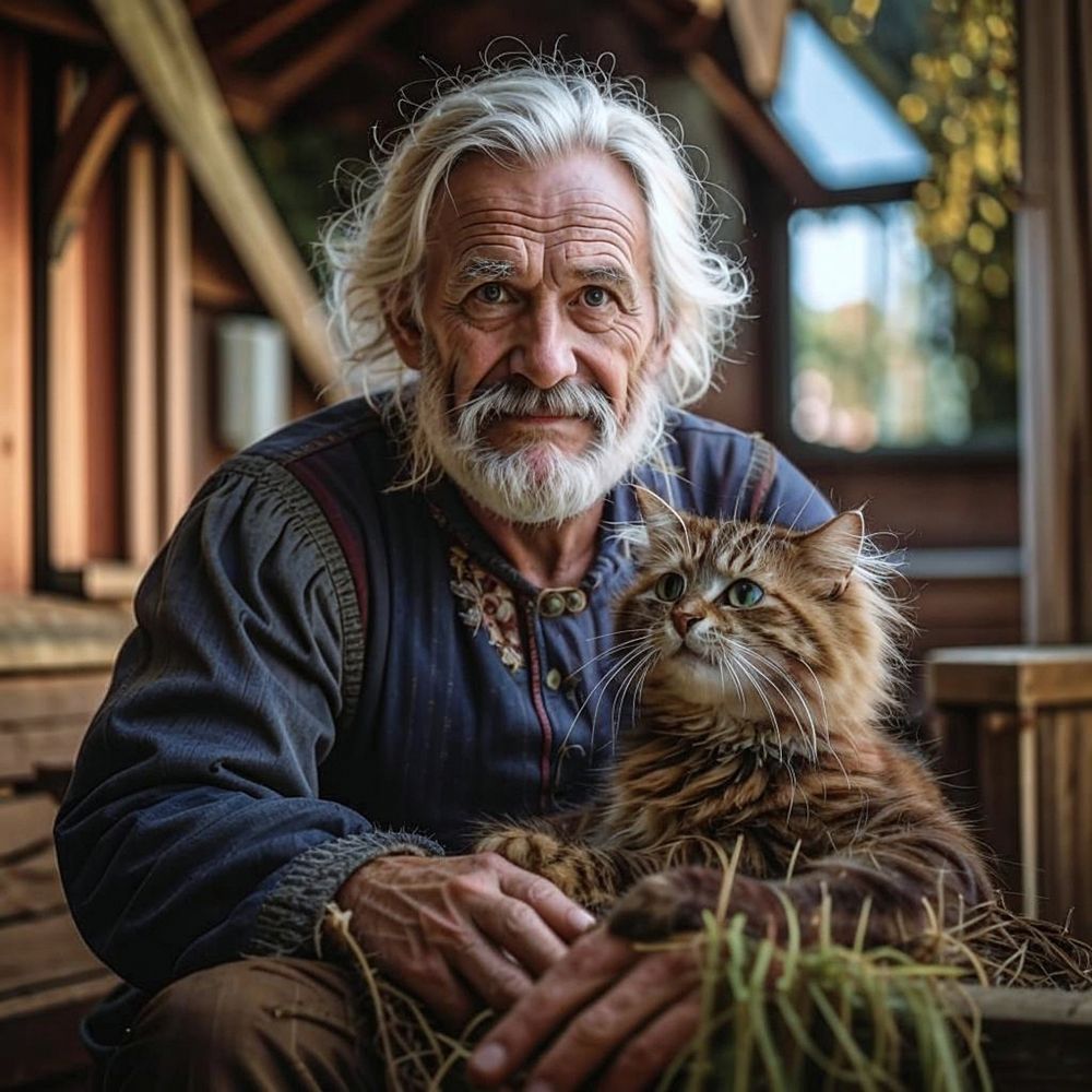 Кот мурлыка (purring cat)