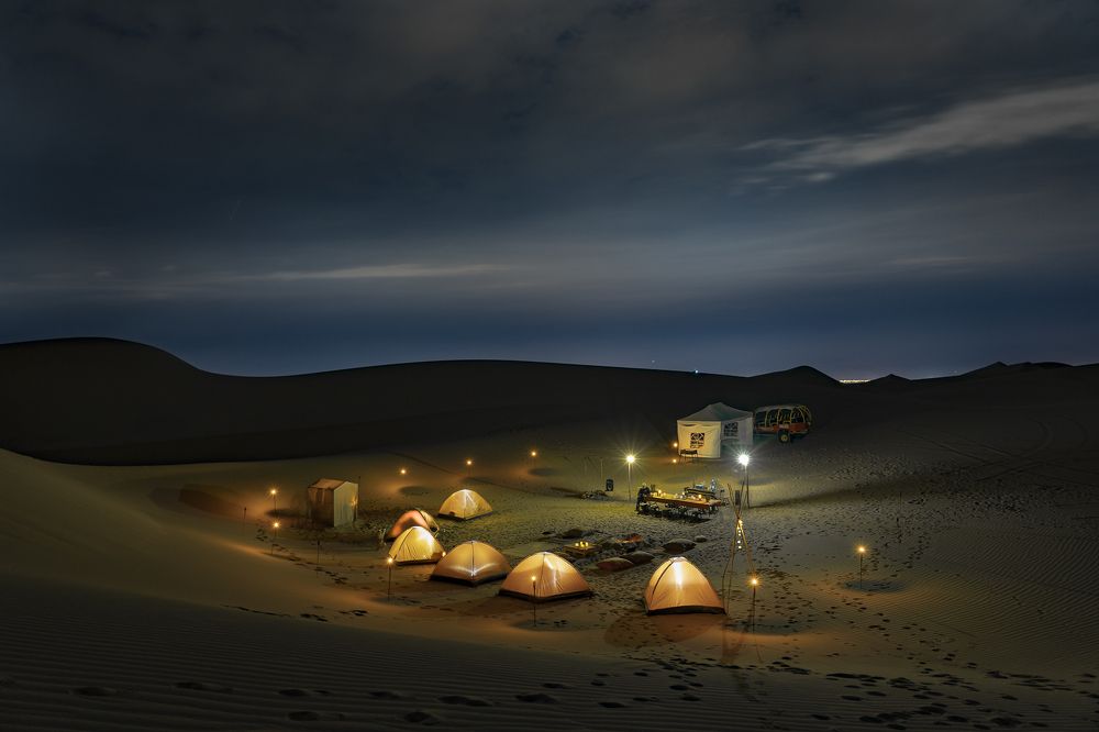 Oasis in Huacachina Dunes