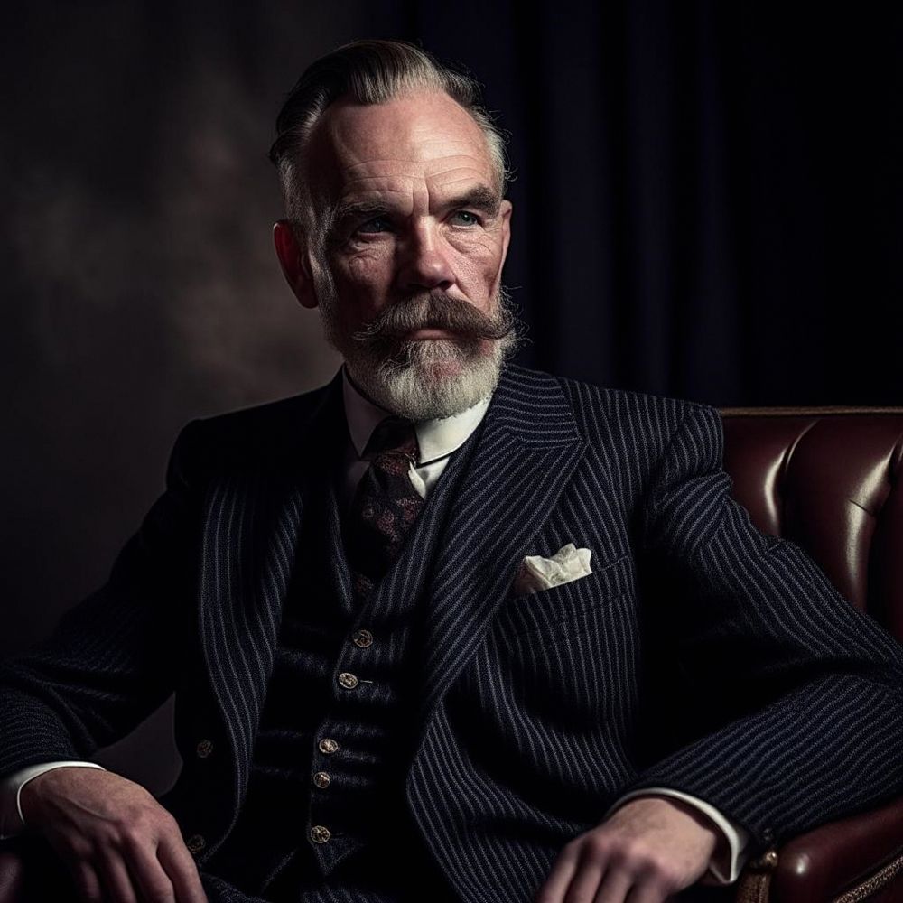 Джентльмен в кожаном кресле (The gentleman in the leather chair)