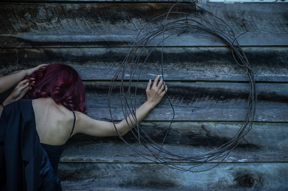 Inside a closed circle