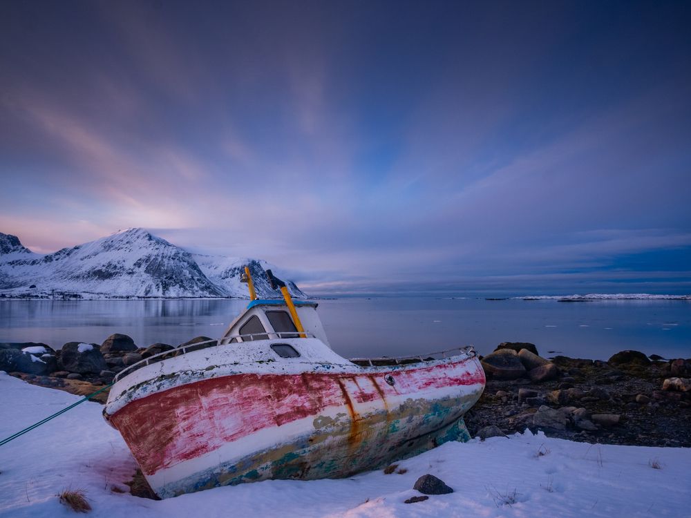 Stranded at Sundklakkstraumen.