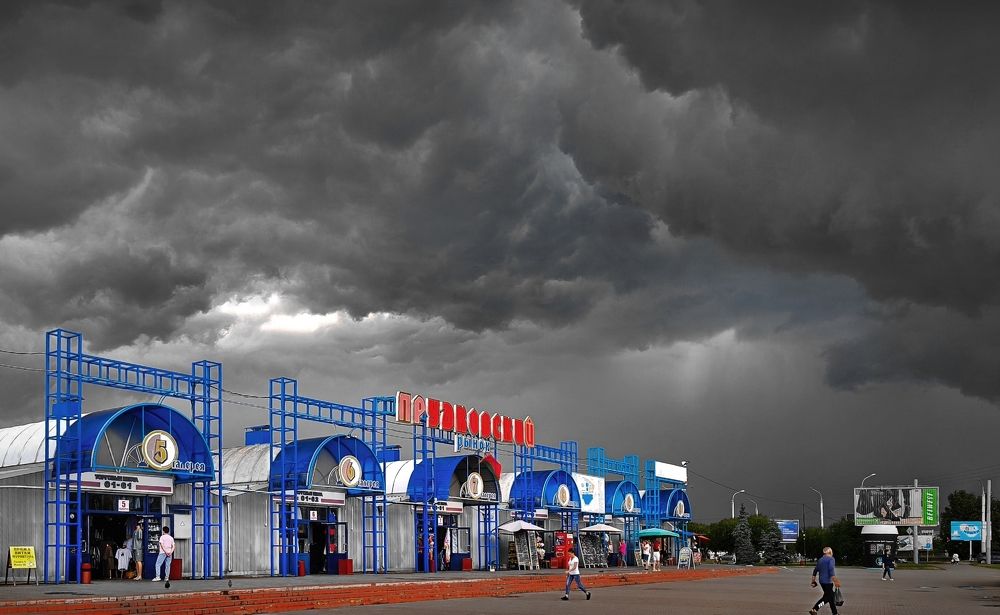 За несколько минут до непогоды