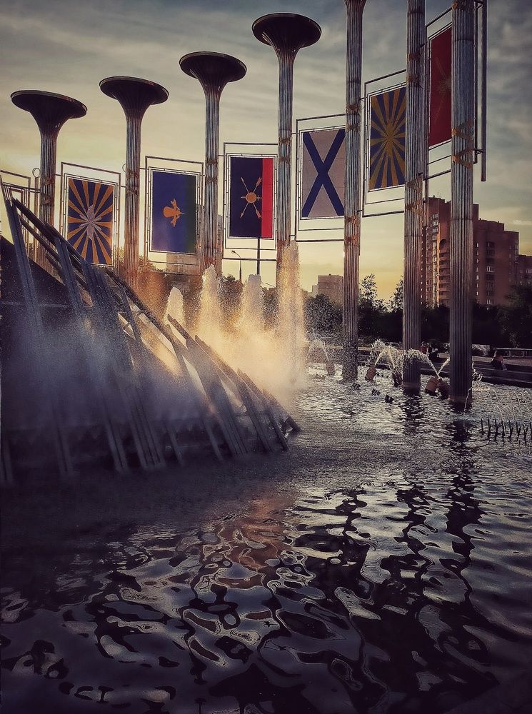 Вечерняя прогулка.