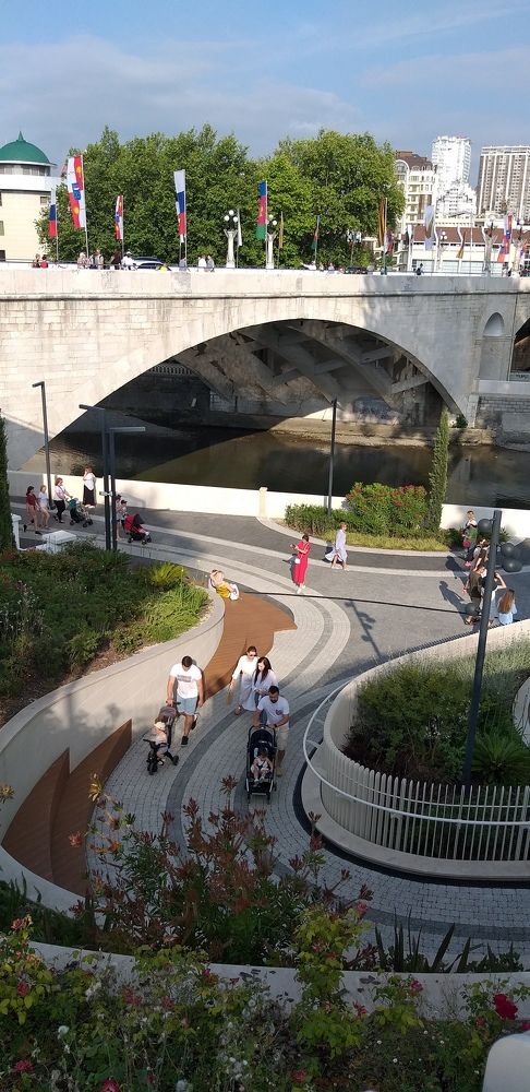 Сочи, реконструкция речной набережной у Ривьерского моста