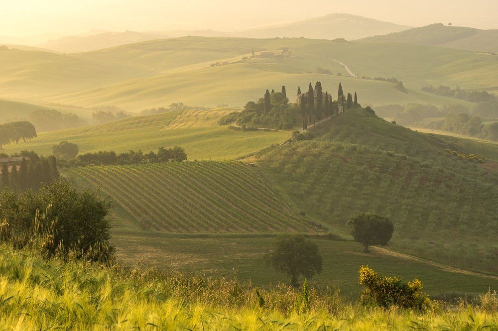 Рассвет в тоскане