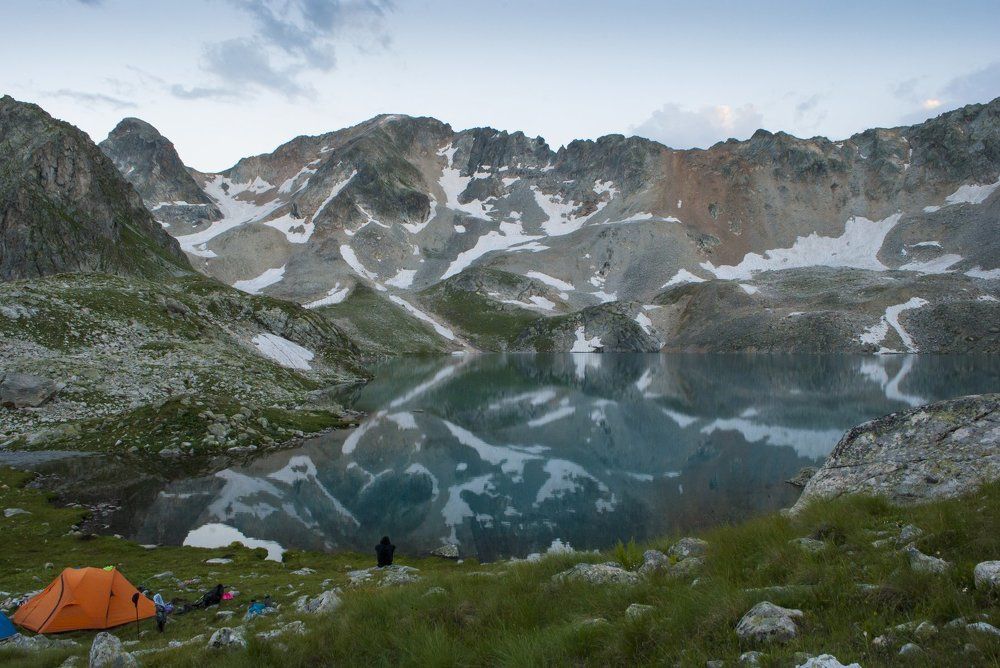 Голубое озеро.