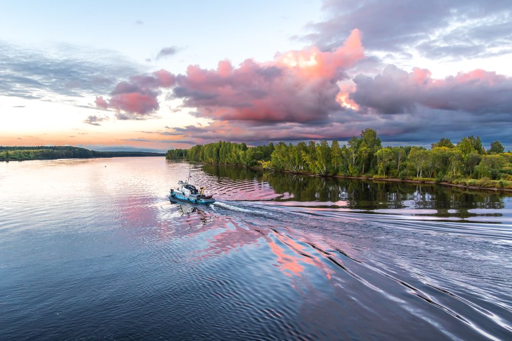 Кораблик на Свири возле Шамокши.
