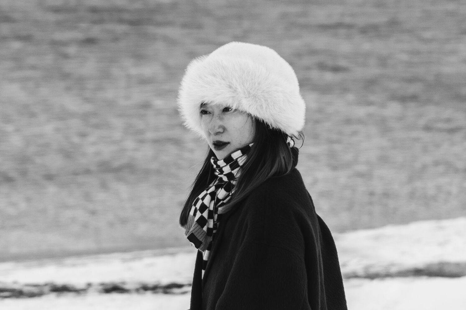 Незнакомка на берегу Баренцева Море