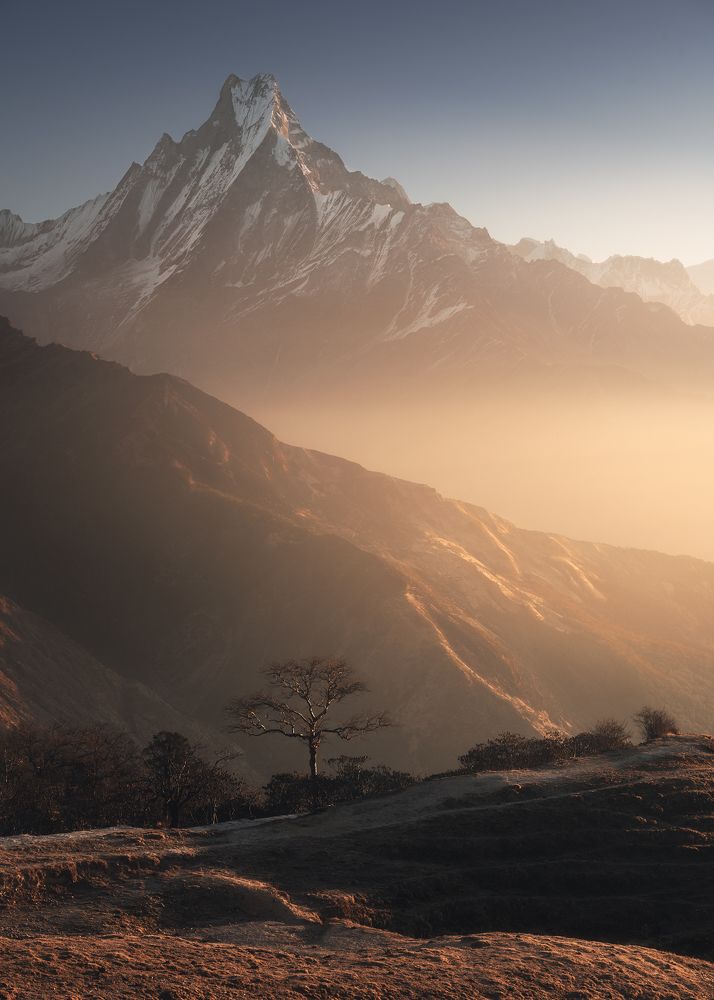 In the shadow of Machapuchare