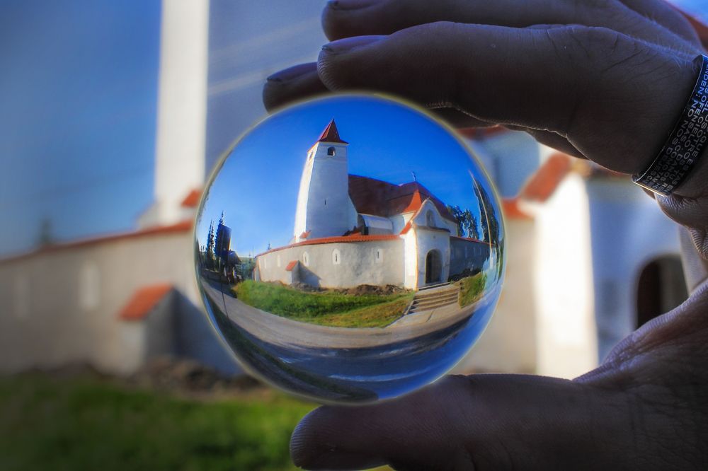 Mihaileni Castle Church (refraction photography)