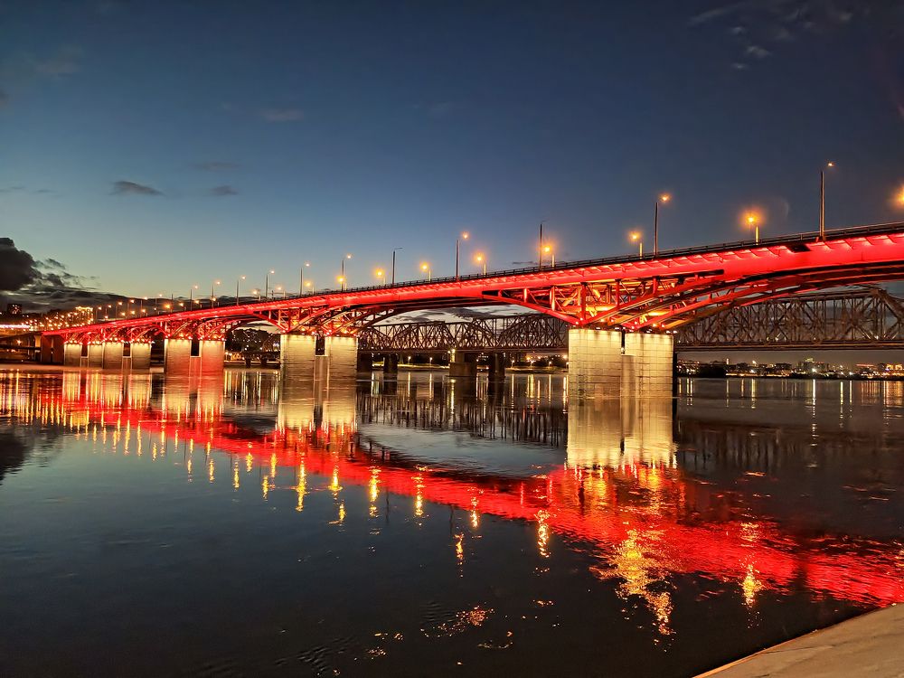 Мост через реку Енисей