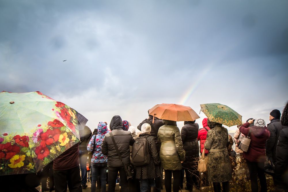 Когда в небе радуга....