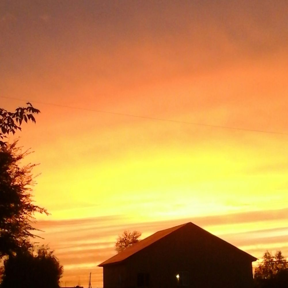 Закат в Омске.