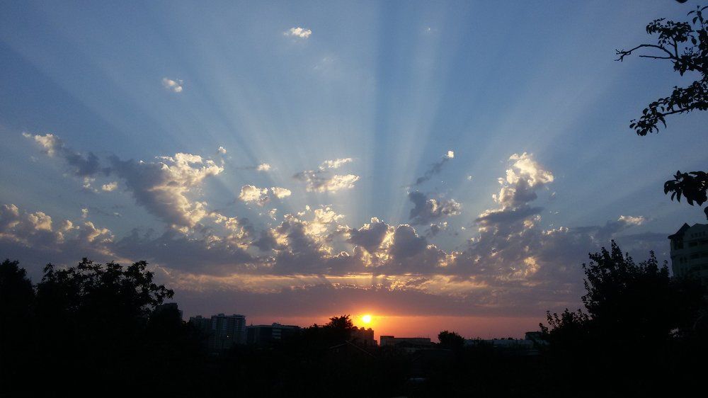 Закат над краснодаром