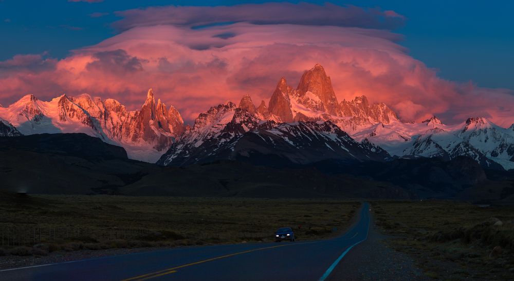 Рассвет над вершинами Патагонии