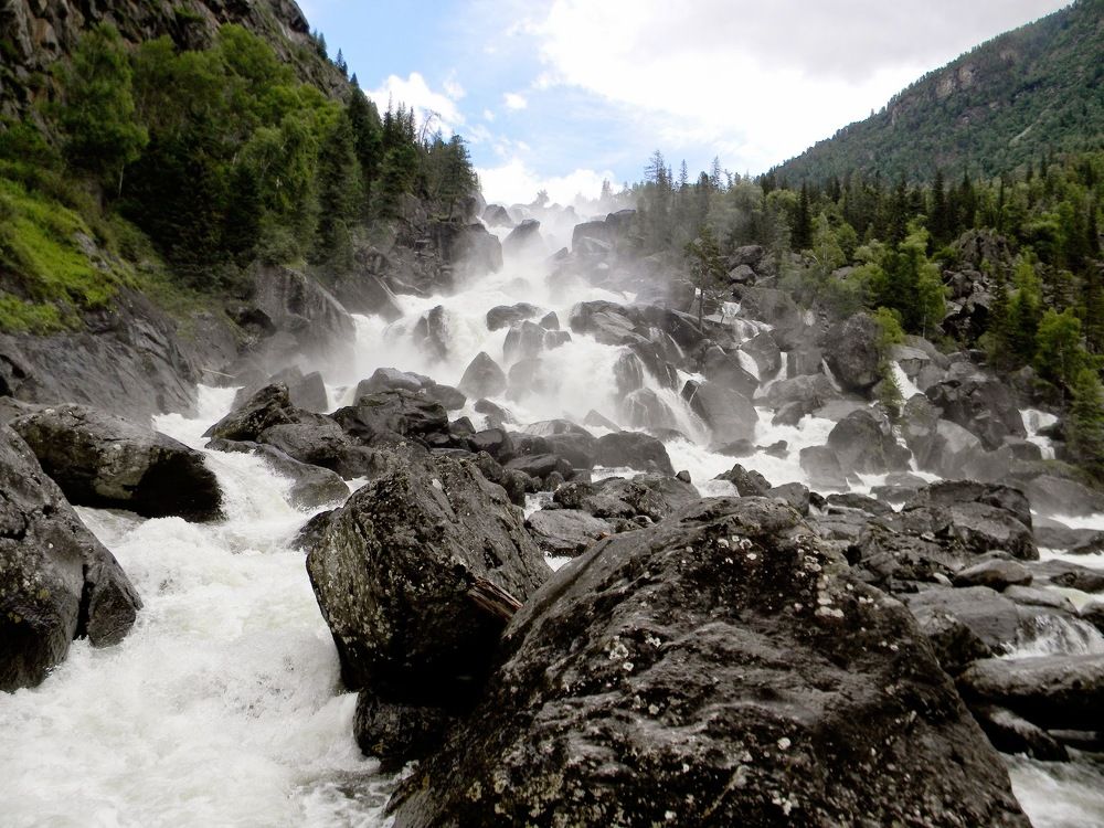 Горный водопад