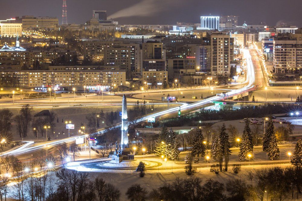 Огни зимнего города