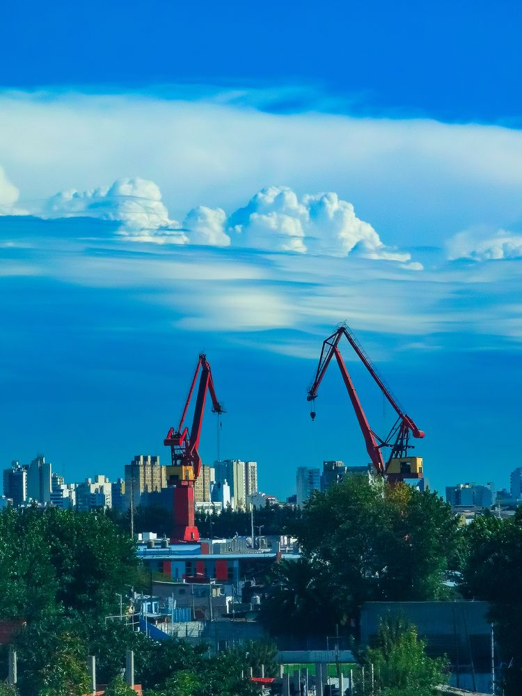 cotton mountains in the sky