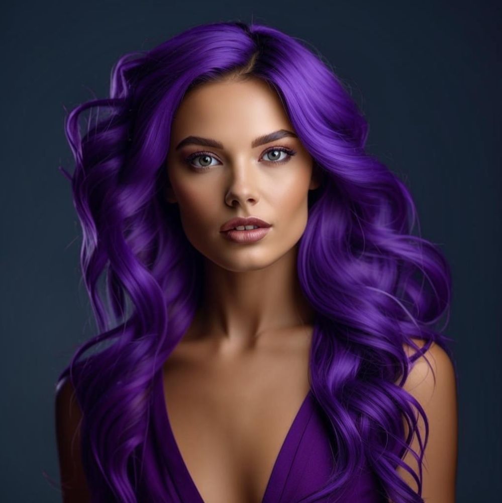Фиолетоволосая