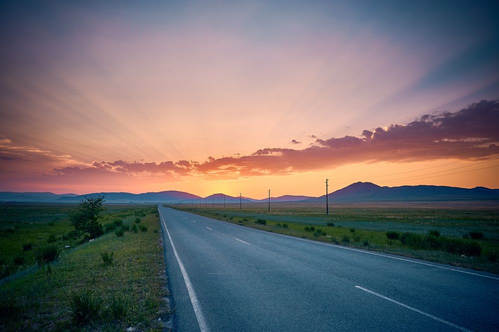На встречу закату.